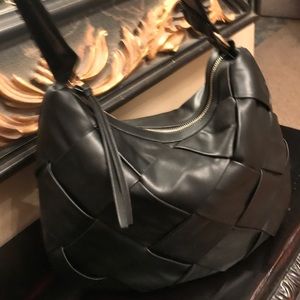 NWOT Black hobo style woven purse. Like Dreams brand